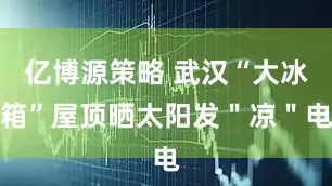亿博源策略 武汉“大冰箱”屋顶晒太阳发＂凉＂电